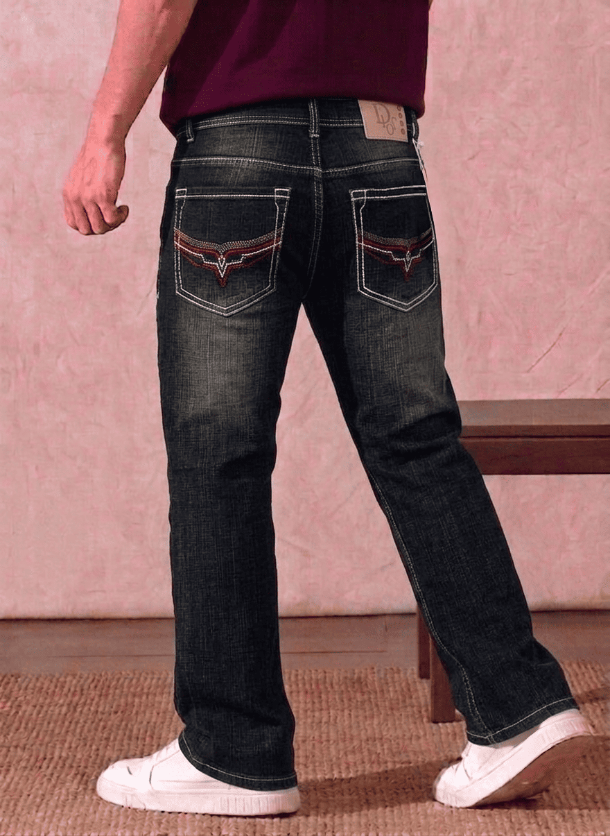 Denim Black Jeans Detail